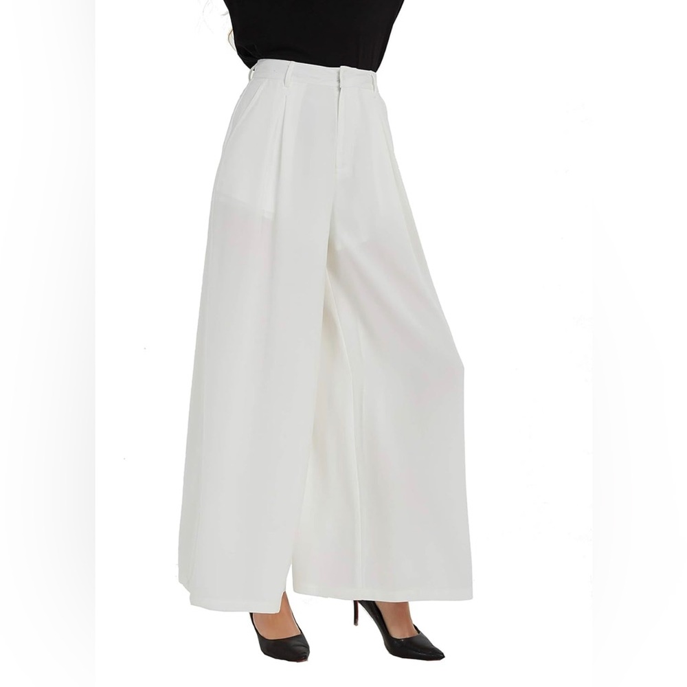 SOLD
Tronjori Wide Leg Trouser Pants Belt Loop Elastic